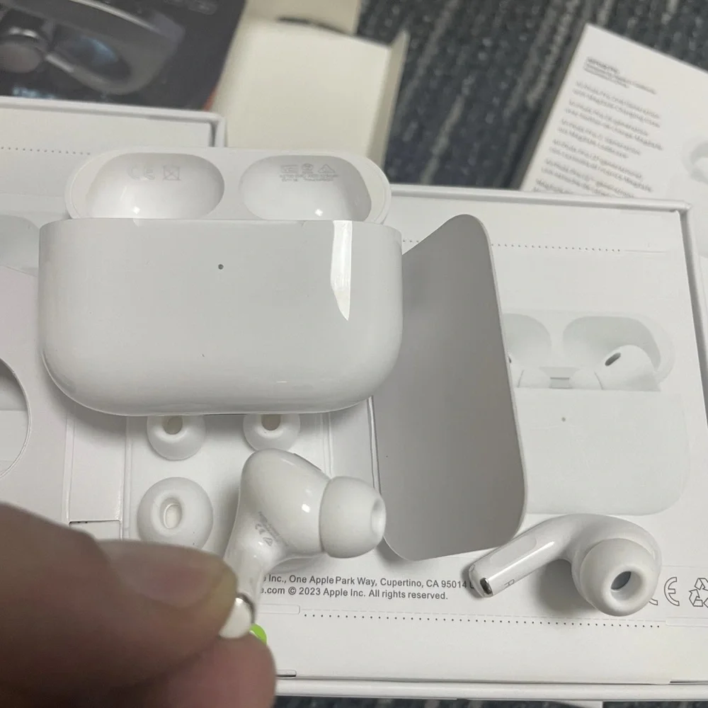 Apple White and Gray AirPods Pro Headset with Charging Case